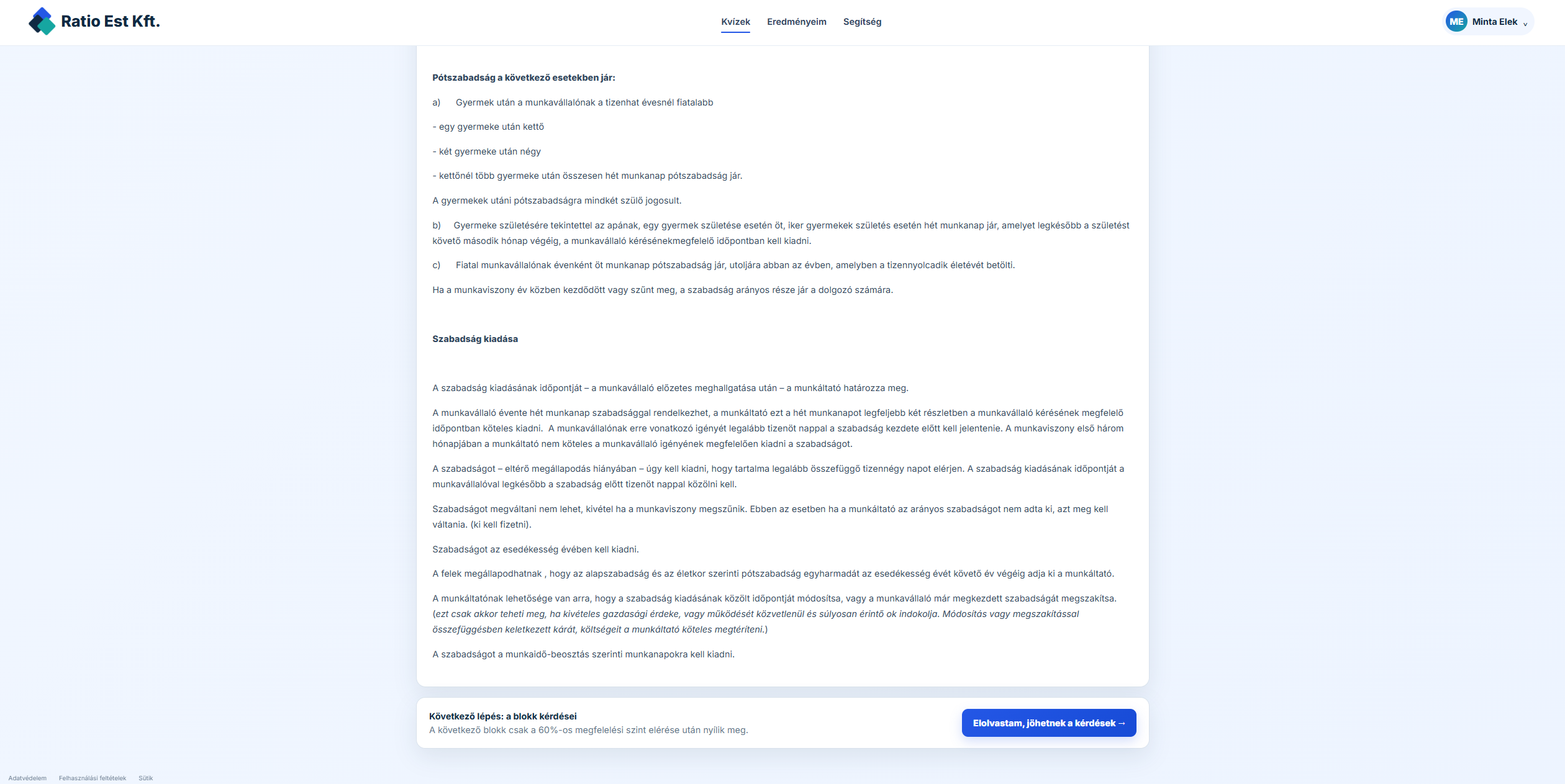 Ágazati blokk kérdéseinek indítása